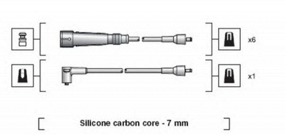 MAGNETI MARELLI 941318111035 -  Комплект проводов зажигания